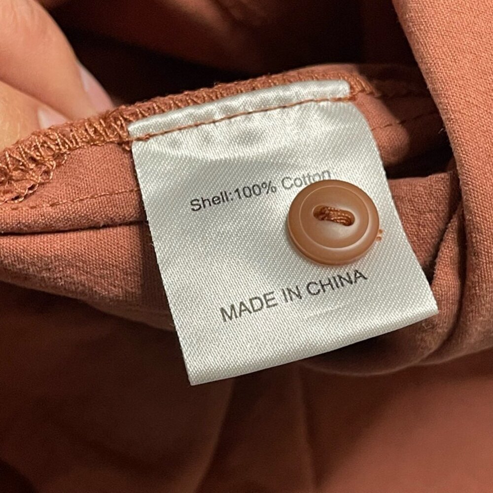 Shades Of Grey By Micah Cohen Womens Shirt Dress Pink Belted Midi Utility XS - Picture 3 of 9